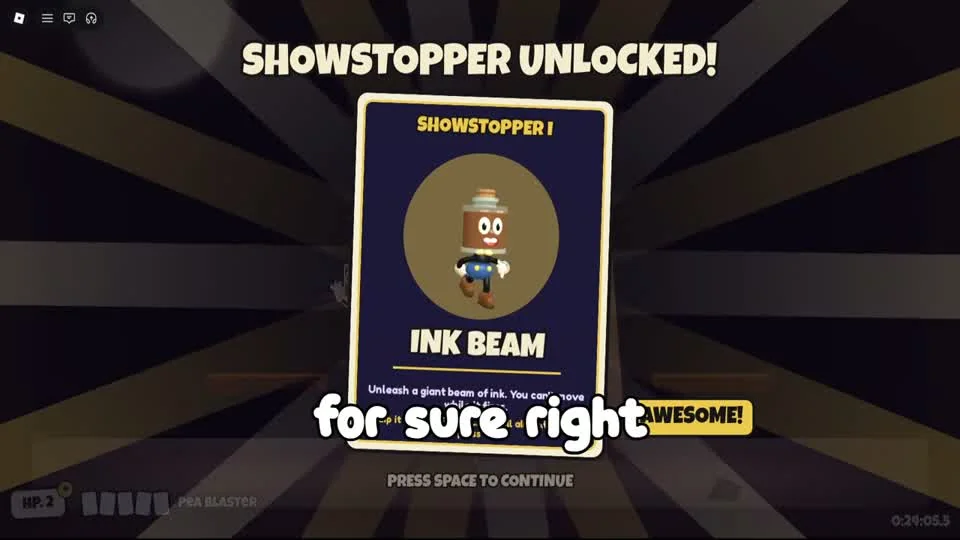 Showstopper I Ink Beam unlock card